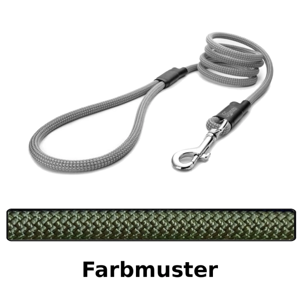 klassische Hundeleine - M - 145cm - olive